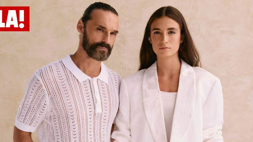 Iván Sánchez y su hija Jimena, juntos por primera vez en una pasarela