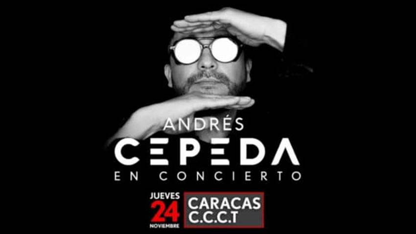 Andrés Cepeda llegará a Venezuela con concierto en el CCCT