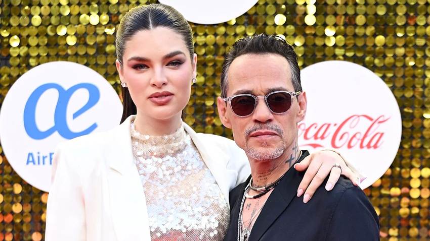 Marc Anthony y Nadia Ferreira deslumbran en su primera alfombra roja tras el nacimiento de su hija Myla