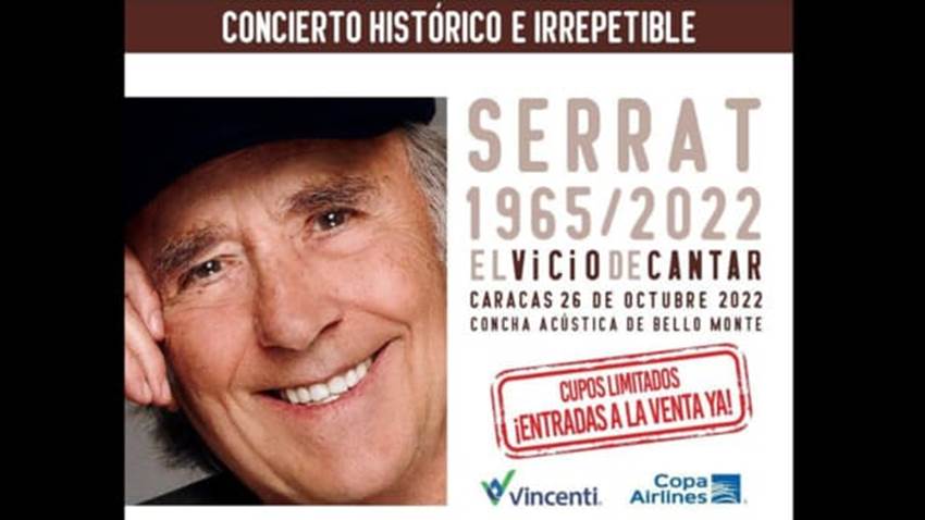 Joan Manuel Serrat visitará a Venezuela en su tour de despedida “El vicio de cantar”