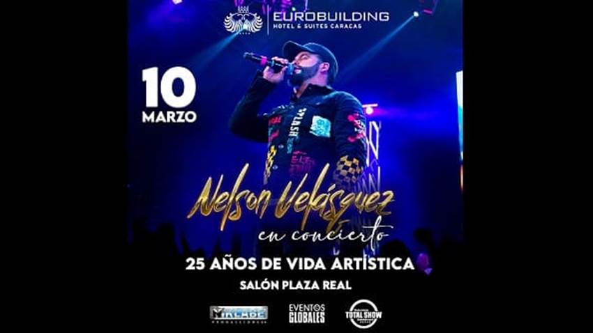 Nelson Velásquez llega a Venezuela para celebrar con un concierto 25 años de carrera artística