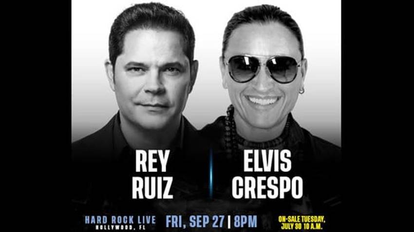 Rey Ruiz y Elvis Crespo llenarán de sabor latino el sur de la Florida
