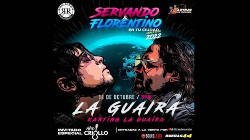 Servando y Florentino se presentarán en La Guaira