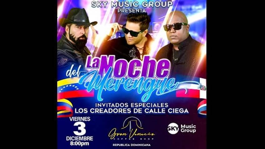 Sky Music Group presenta su primer gran evento “La noche del merengue”