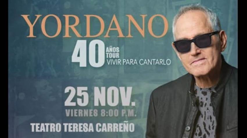 Yordano celebrará 40 años de vida artística en el Teresa Carreño